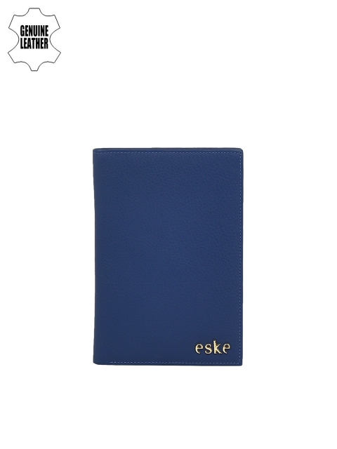 

Eske Women Blue Leather Passport Holder