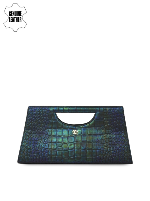 

Eske Blue & Green Leather Clutch