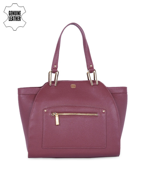 

Eske Magenta Leather Shoulder Bag