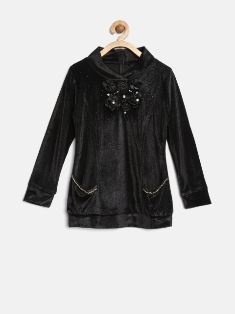 

Tiny Girl Black Embellished Top