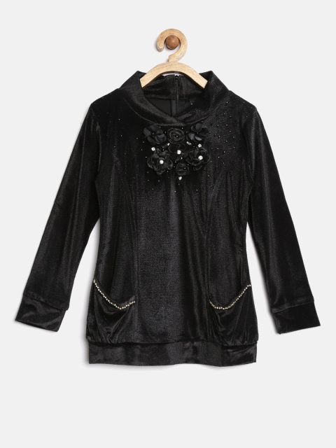 

Tiny Girl Black Embellished Top