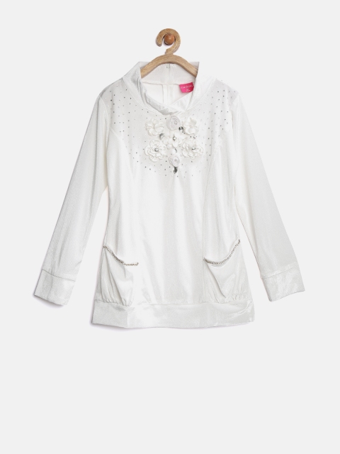 

Tiny Girl Off-White Embellished Top