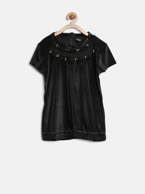 

Tiny Girl Black Embellished Top