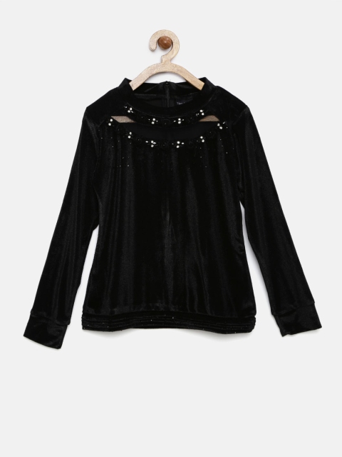 

Tiny Girl Black Embellished Top