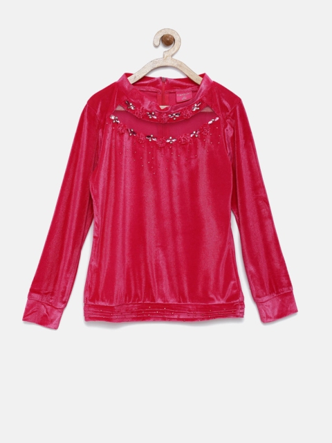 

Tiny Girl Pink Embellished Top