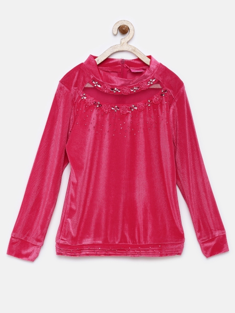 

Tiny Girl Pink Embellished Top