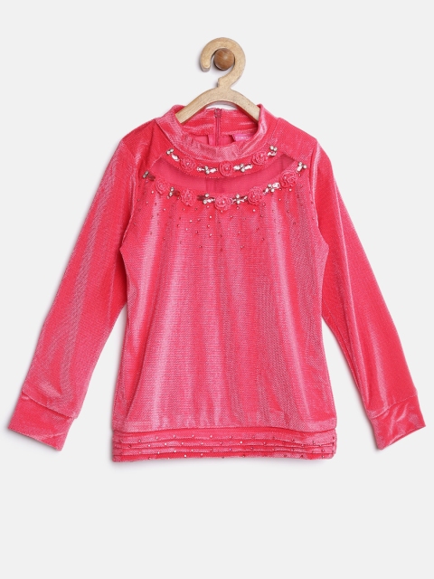 

Tiny Girl Pink Embellished Top