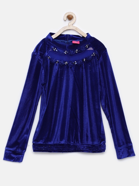 

Tiny Girl Blue Embellished Top