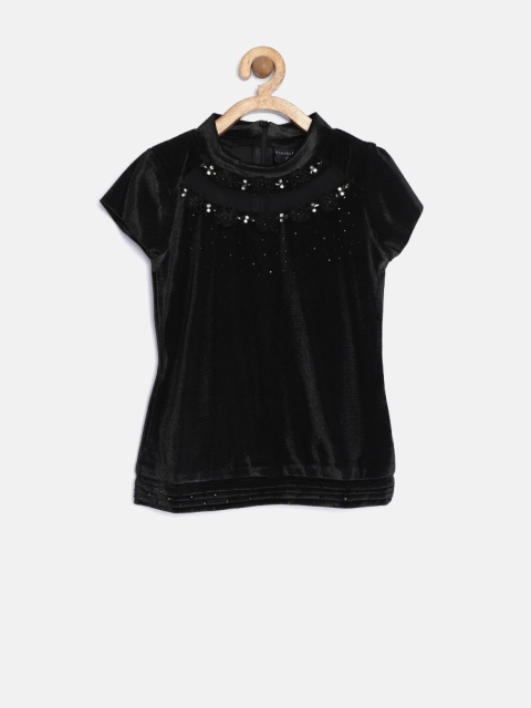 

Tiny Girl Black Embellished Top