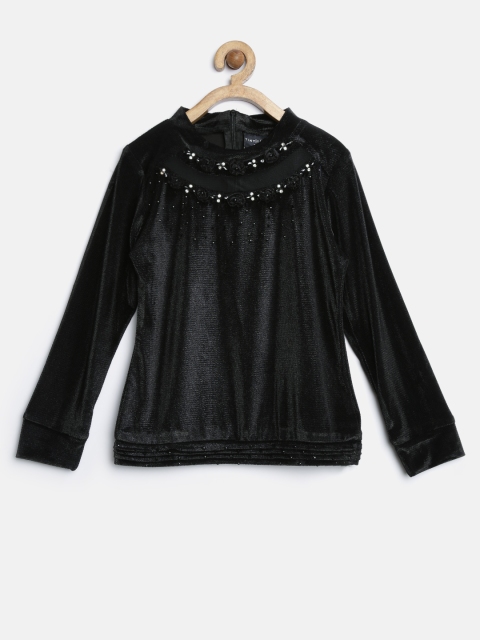 

Tiny Girl Black Embellished Top