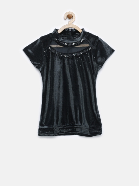 

Tiny Girl Grey Embellished Top