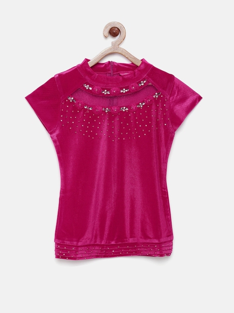 

Tiny Girl Pink Embellished Top