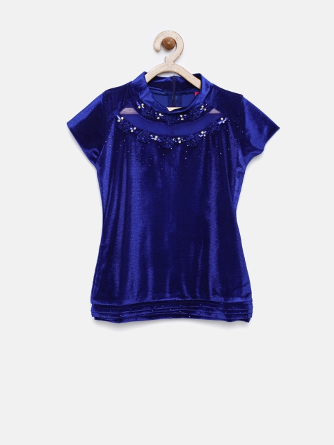 

Tiny Girl Blue Embellished Top