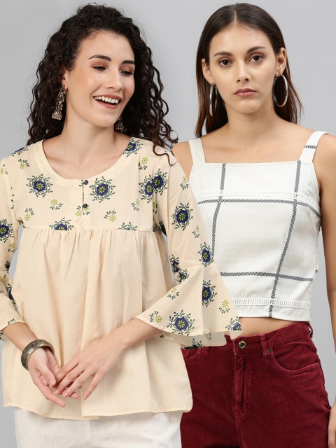 

HERE&NOW Women Pack Of Two Tops, White