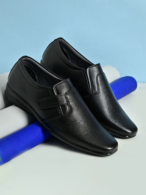 

INVICTUS Men Black Solid Formal Slip-On
