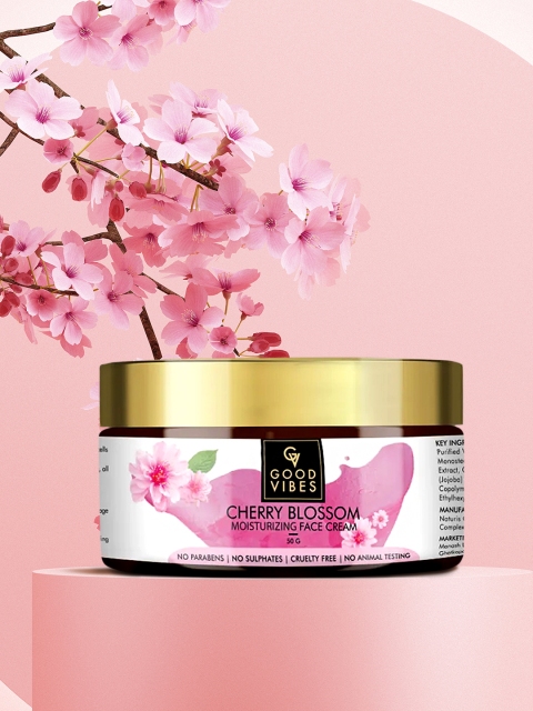 

Good Vibes Cherry Blossom Moisturizing Face Cream 50 g, White