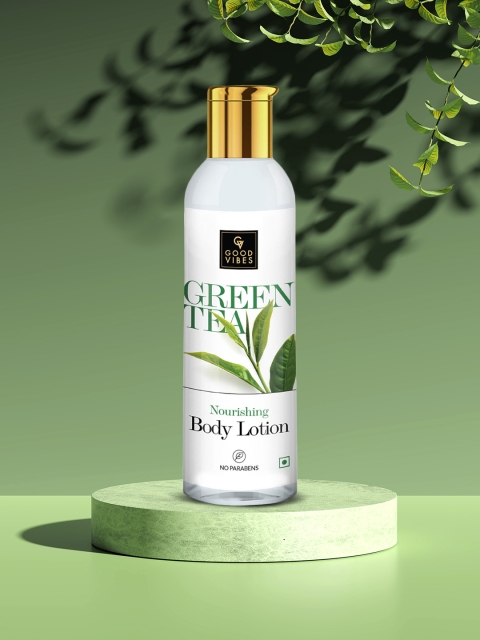 

Good Vibes Green Tea Nourishing Body Lotion - 200 ml, Transparent