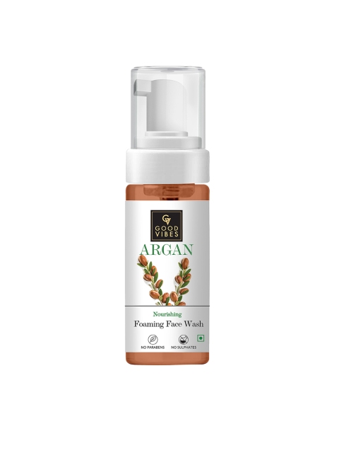 

Good Vibes Argan Nourishing Foaming Face Wash - 150 ml, White