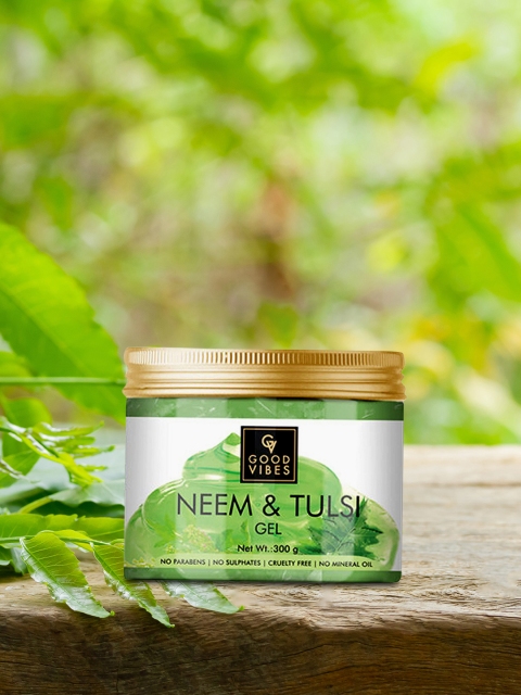 

Good Vibes Neem & Tulsi Gel 300 g, Transparent