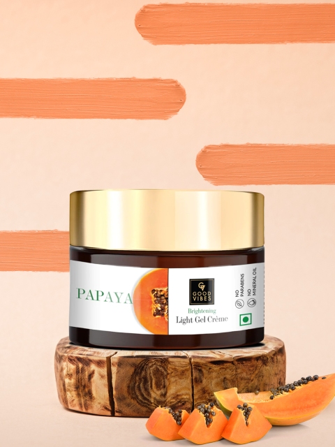 

Good Vibes Papaya Brightening Light Gel Cream 50 g, Transparent