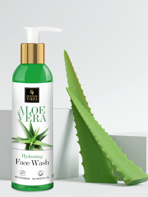 

Good Vibes 120ml Aloe Vera Hydrating Face Wash, Transparent