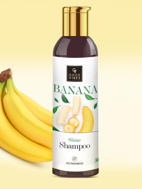 

Good Vibes 200ml Banana Shine Shampoo, Transparent