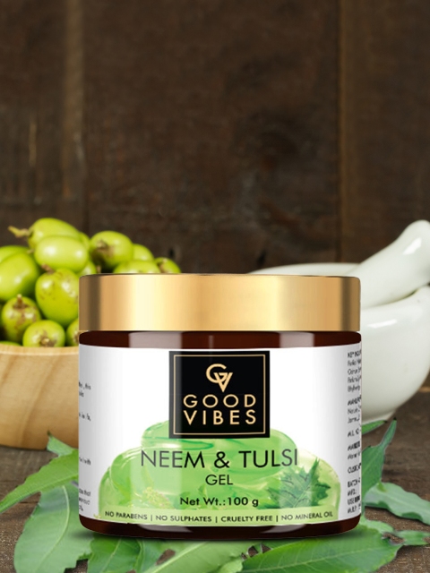 

Good Vibes 100g Neem & Tulsi Gel, Transparent
