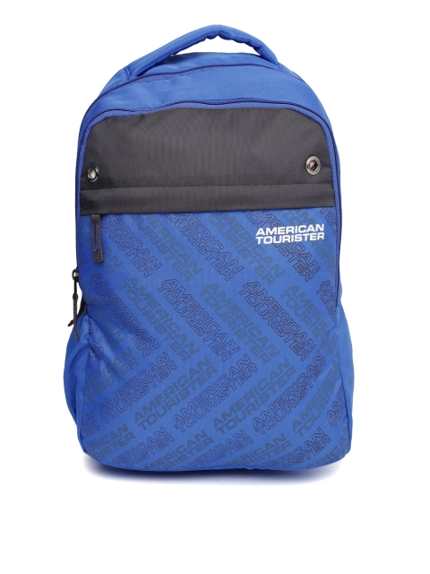 

AMERICAN TOURISTER Unisex Blue Printed Backpack