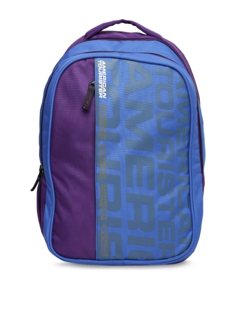 

AMERICAN TOURISTER Unisex Purple & Blue Backpack