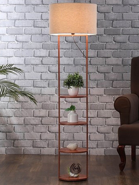 

SANDED EDGE Grey Contemporary Shelf Lamp