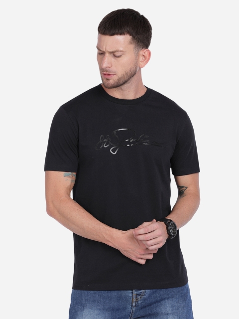 

883 Police Men Black Printed T-shirt