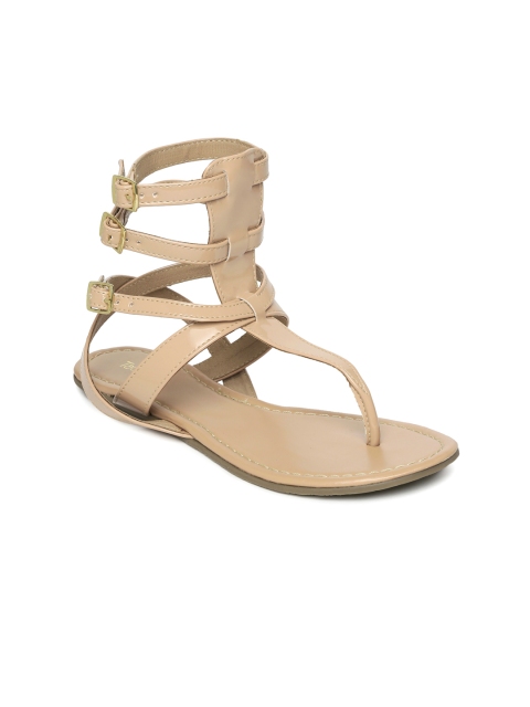 

Tao Paris Women Beige Gladiators