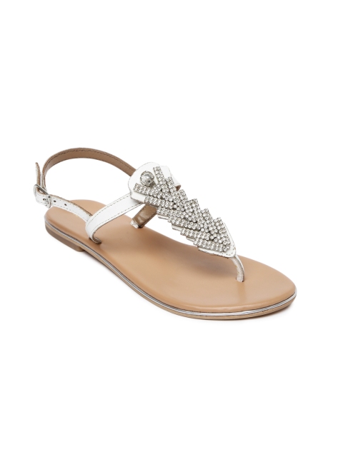 

Tao Paris Women White Embellished Flats