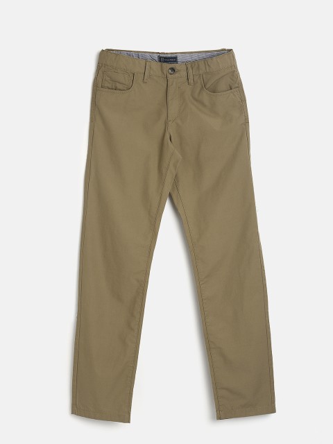

Indian Terrain Boys Brown Solid Chinos