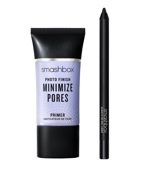 

Smashbox Set Of Always On Mini Gel Eyeliner - Fishnet & Photo Finish Minimize Pores Primer, Transparent