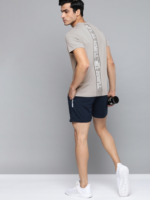 

HRX by Hrithik Roshan Men Taupe Typography Printed T-shirt