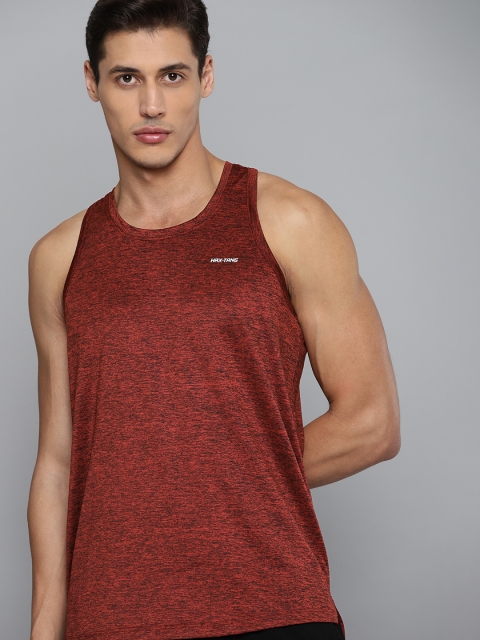 

HRX By Hrithik Roshan Training Men Artsanal Red Rapid-Dry Solid Training Tshirt