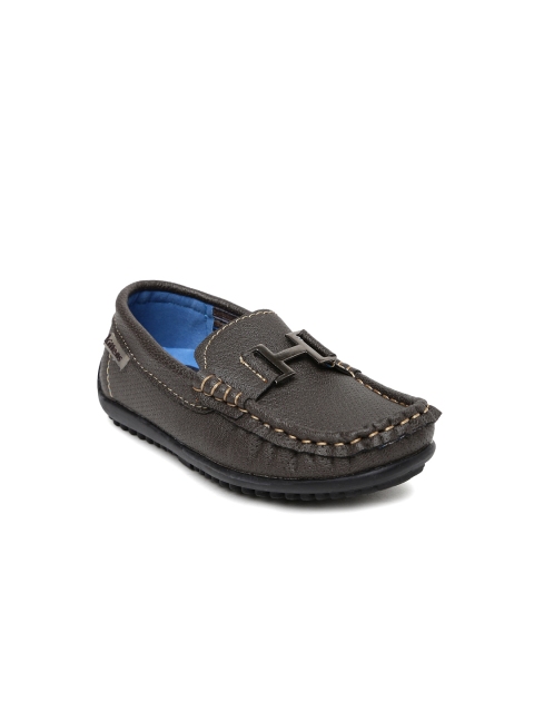 

Kittens Boys Brown Loafers with Perforations