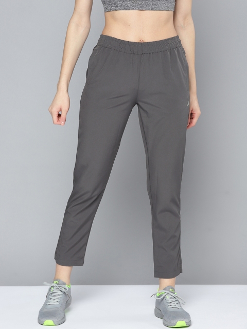 

HRX By Hrithik Roshan Training Women Iron Rapid-Dry Brand Carrier Track pants, Charcoal