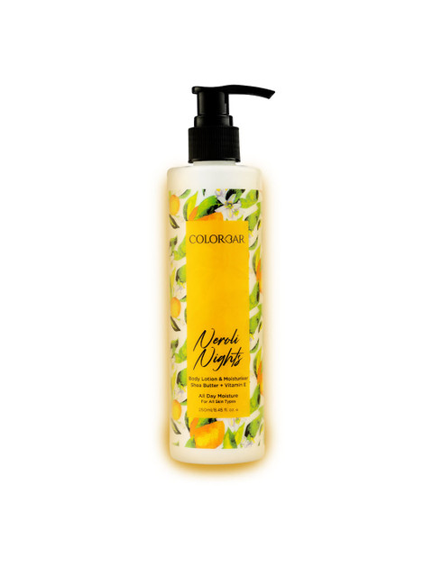 

Colorbar Neroli Nights Body Lotion & Moisturiser with Shea Butter & Vitamin E - 250ml, Yellow