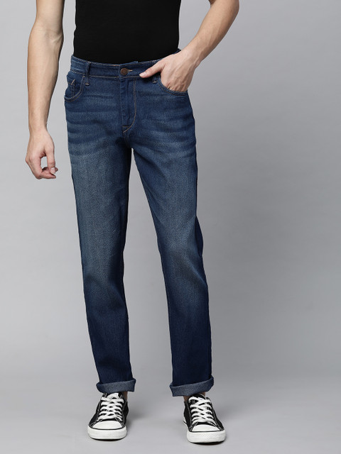 

HERE&NOW Men Blue Slim Fit Heavy Fade Jeans