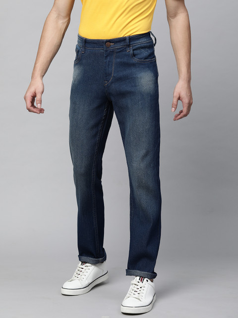 

HERE&NOW Men Blue Slim Fit Heavy Fade Jeans