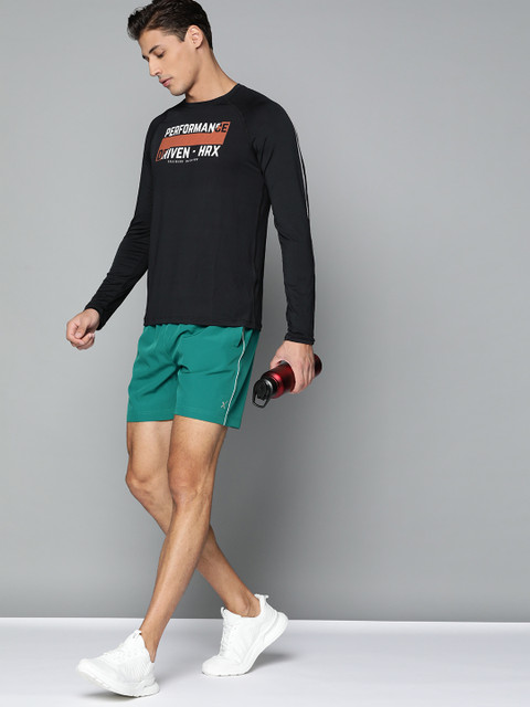 

HRX By Hrithik Roshan Training Men Everglade Rapid-Dry Shorts, Green