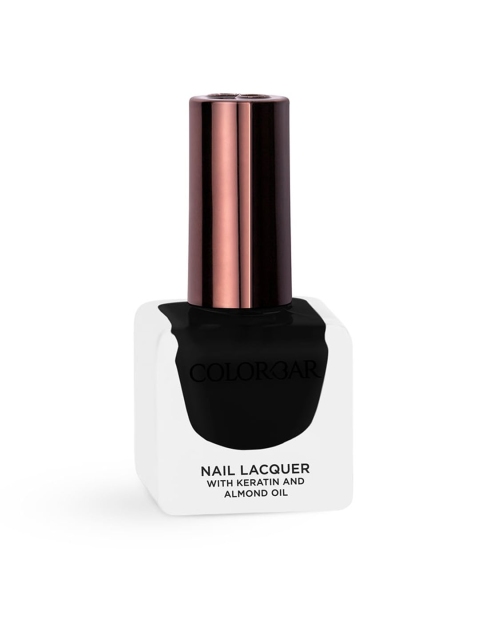 

Colorbar Luxe Nail Lacquer with Keratin & Almond Oil - Jet Plane 1104, Black