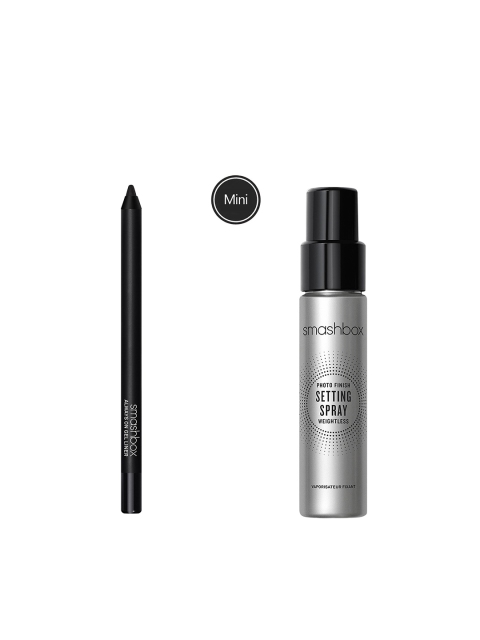 

Smashbox Set of Travel-Size Photo Finish Setting Spray & Always On Mini Gel Eyeliner, Silver