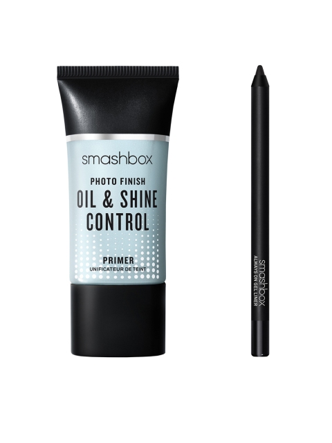 

Smashbox Set of Photo Finish Oil & Shine Control Primer & Always On Gel Eyeliner Fishnet, Green