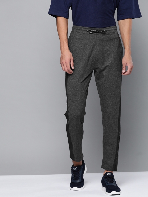 

HRX By Hrithik Roshan Men Anthra Melange Solid Melange Rapid-Dry Running Track Pants, Charcoal