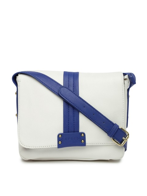 

Caprese White & Blue Sling Bag