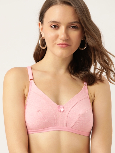 

DressBerry Pink Solid Everyday Bra