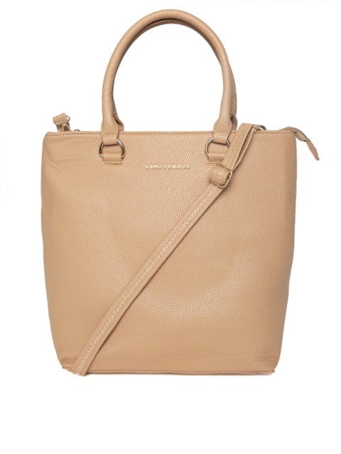 

Lisa Haydon for Lino Perros Beige Textured Handbag with Sling Strap